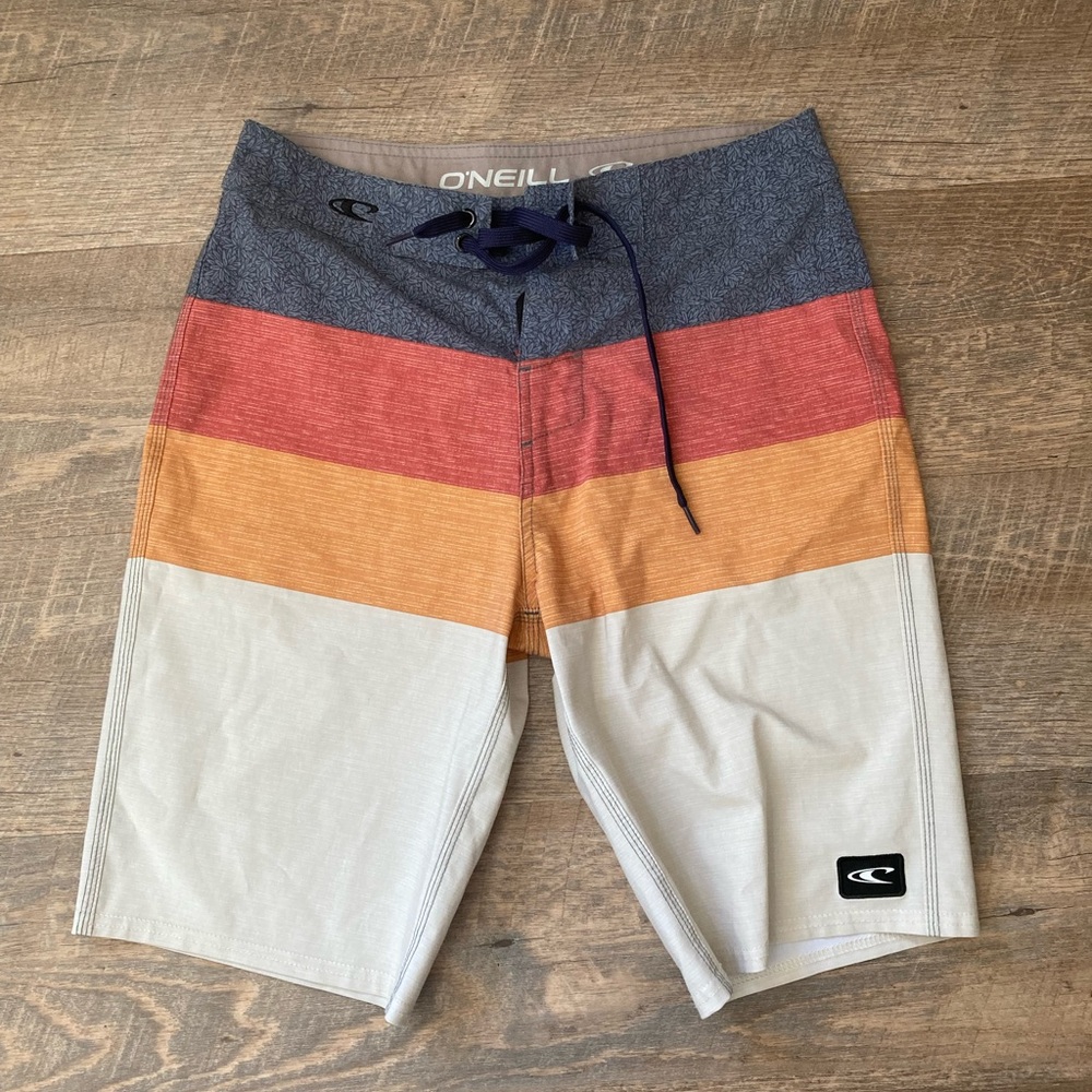O’Neill | Water Sports Striped Swimming Board Shorts